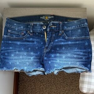 Lucky Brand Starry Blue Jean Shorts